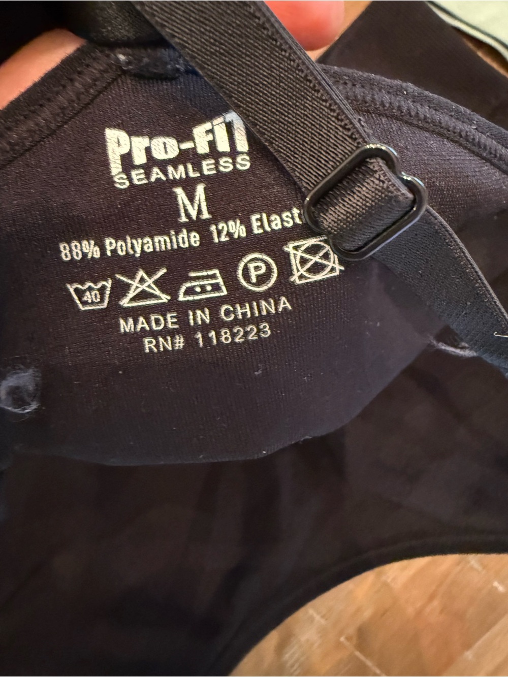 Pro-fit Seamless Everyday Bralette - Black, White & Sage - Picture 3 of 3